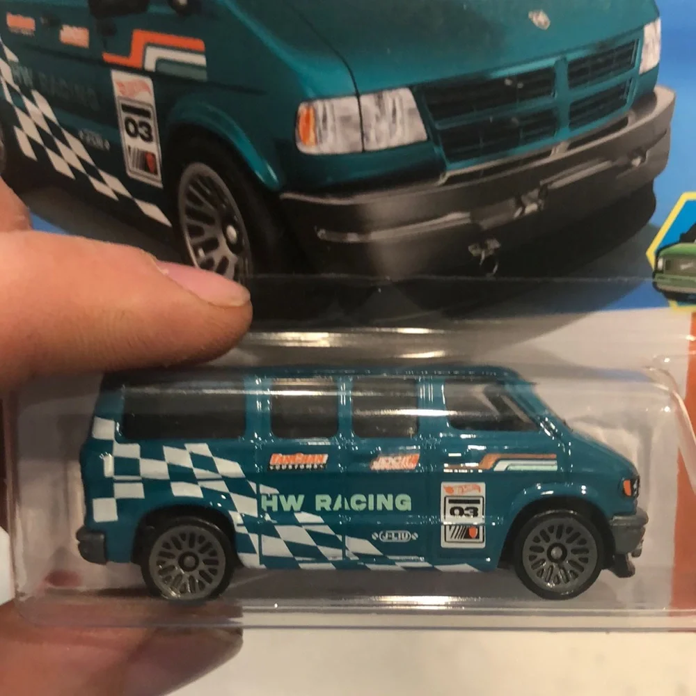 Blue Dodge Van